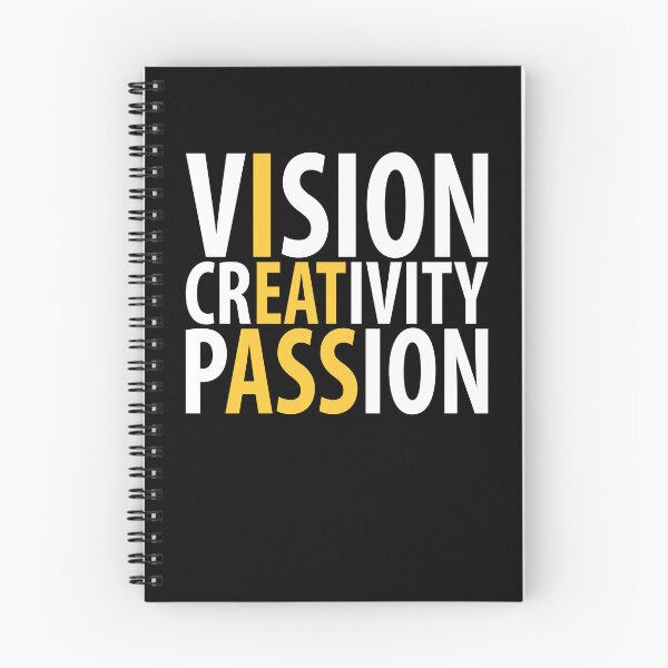 Item preview, "VISION, CREATIVITY, PASSION" Funny Hidden Naughty Message in Text designed and sold by Shop Yeah.