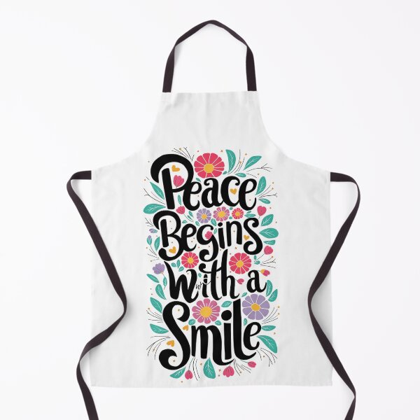 Item preview, Floral Art Peace Begins With A Smile designed and sold by P2Genies.