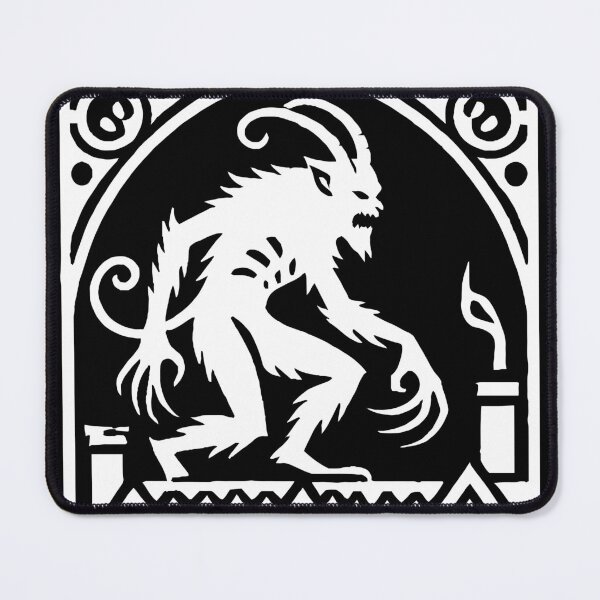 Item preview, Krampus on the Rooftop: Traditional Christmas Horror Art designed and sold by Victor Shadehorn.