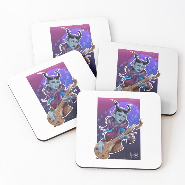 Aperçu de l'œuvre Tiefling Bard créée et vendue par Alwen-Art.