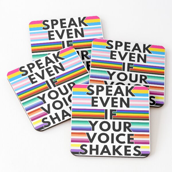 Item preview, Speak Even If Your Voice Shakes designed and sold by InclusivePrints.