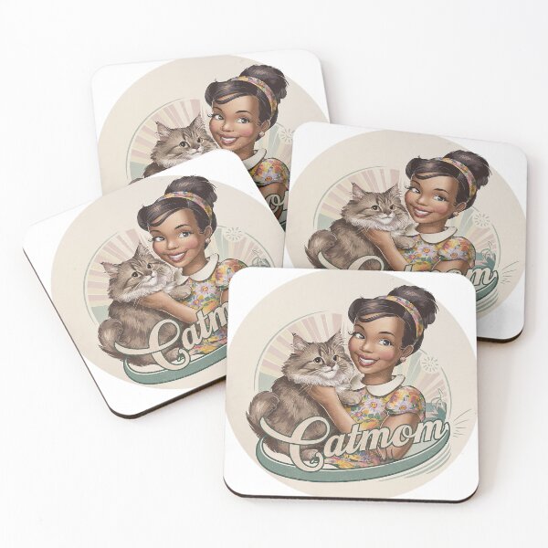 Item preview, Vintage Cat Mom Maine Coon Fabby Grey Cat Graphic designed and sold by OliviiaBee.