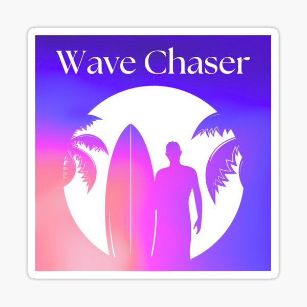 Aperçu de l'œuvre Silhouette de surfeur chasseur de vagues sur fond de coucher de soleil vibrant créée et vendue par Fredster1966.