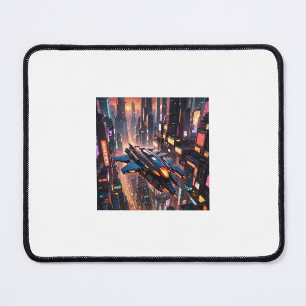 Item preview, A UFO flying over the city designed and sold by Ganador96.