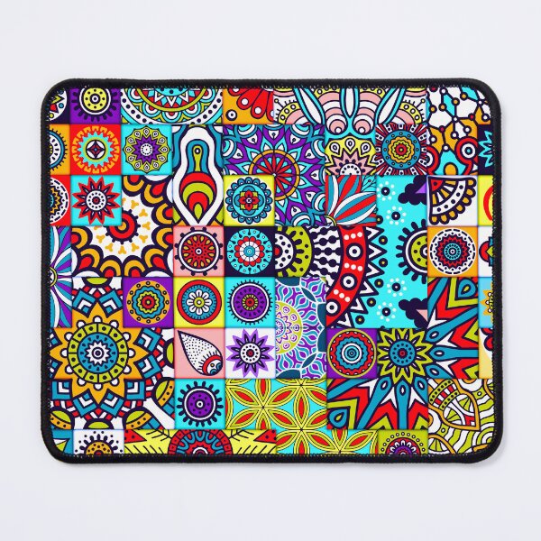 Item preview, African Print Patchwork Ethnic Geometric Quilt Design Colorful Patterns designed and sold by Divine Ease.