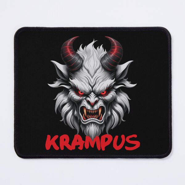 Item preview, Fierce Krampus Demon Head: Dark Christmas Horror Art designed and sold by Victor Shadehorn.