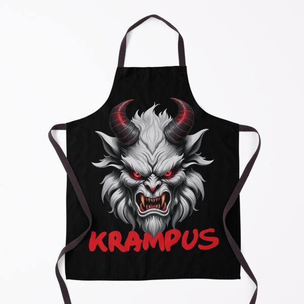 Item preview, Fierce Krampus Demon Head: Dark Christmas Horror Art designed and sold by Victor Shadehorn.