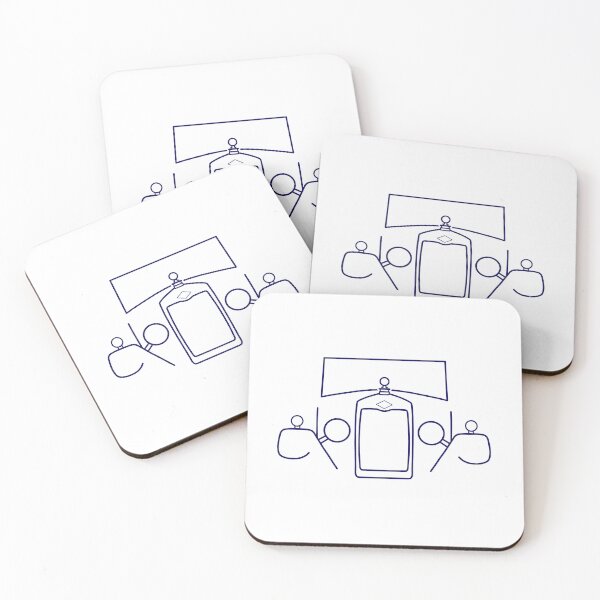 Item preview, Riley Monaco 1920s British classic car blue outline designed and sold by soitwouldseem.