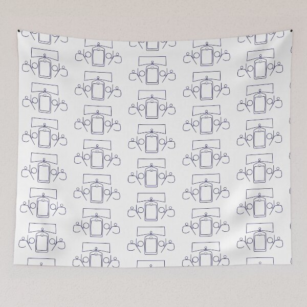 Item preview, Riley Monaco 1920s British classic car blue outline designed and sold by soitwouldseem.