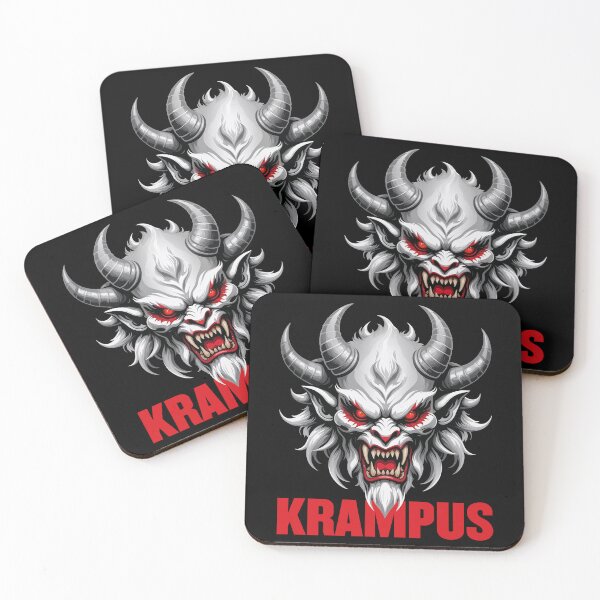 Item preview, Intense Krampus Demon Head Art: Gothic Holiday Horror designed and sold by Victor Shadehorn.