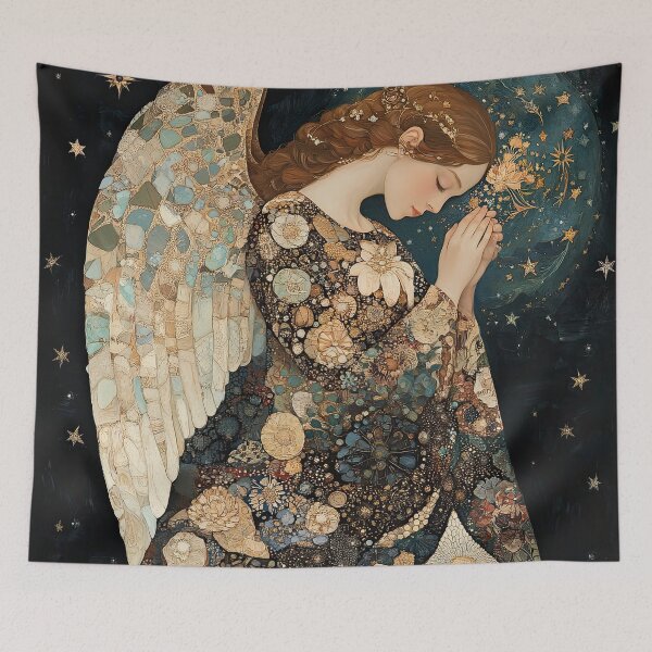 Item preview, Astral Angel - Celestial Art in Klimt-Inspired Style designed and sold by BeautyPulse.