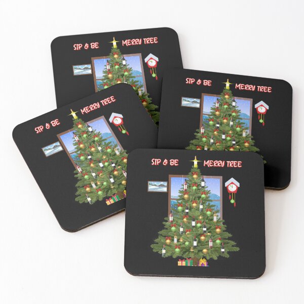 Item preview, Sip And Be Merry Tree - Funny Christmas Design designed and sold by signshirtz.