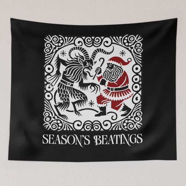 Item preview, Season's Beatings: Krampus vs Santa Holiday Showdown designed and sold by Victor Shadehorn.