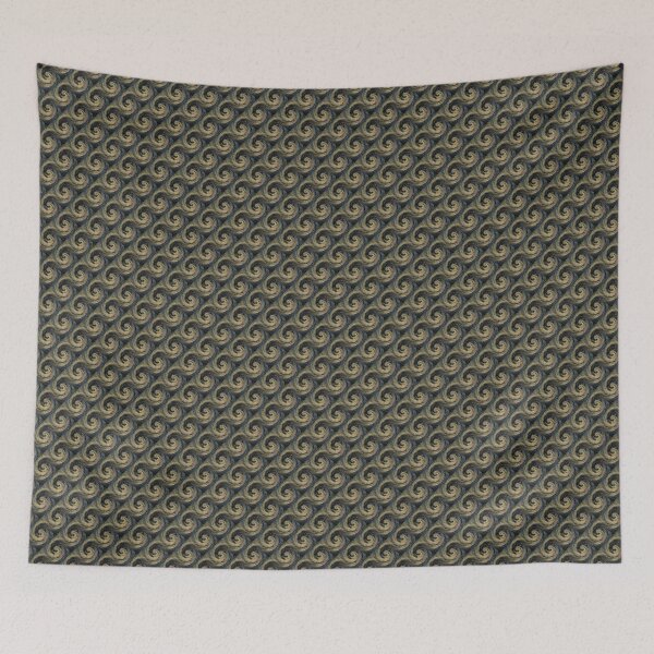 Item preview, Rustic Spiral Swirl Pattern in Yellow designed and sold by Artistestella.