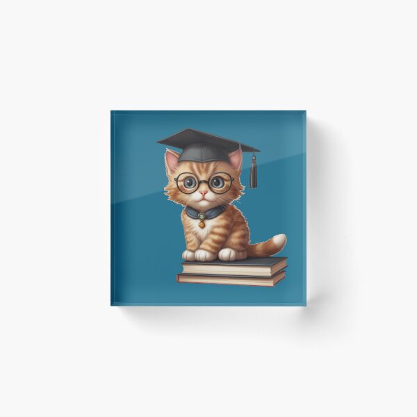 Item preview, Graduation Cat Ready to Learn designed and sold by NiRia Spot.