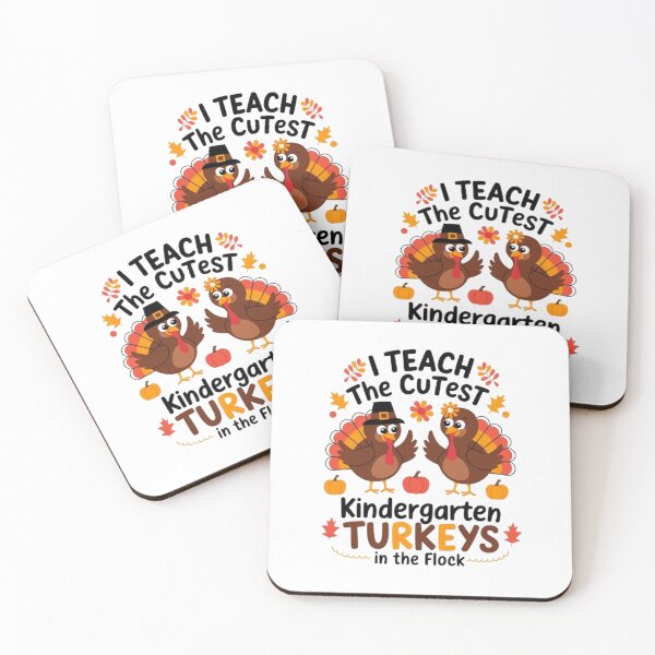 Item preview, Thanksgiving Teacher I Teach The Cutest Turkeys Flock designed and sold by BHMARTS.