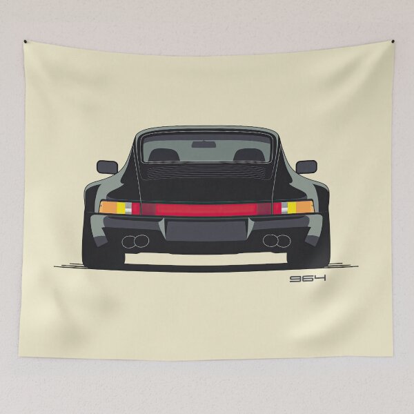Item preview, Porsche 964 911 1994 Illustration designed and sold by blackdogshop.