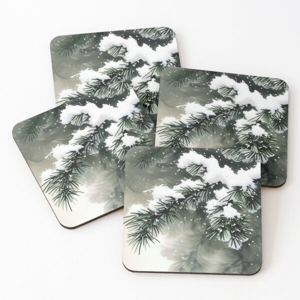 Item preview, Snow-Kissed Pine Branches designed and sold by KiEgon.