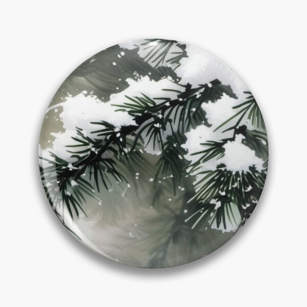 Item preview, Snow-Kissed Pine Branches designed and sold by KiEgon.