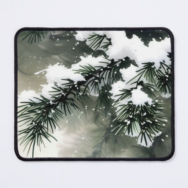 Item preview, Snow-Kissed Pine Branches designed and sold by KiEgon.