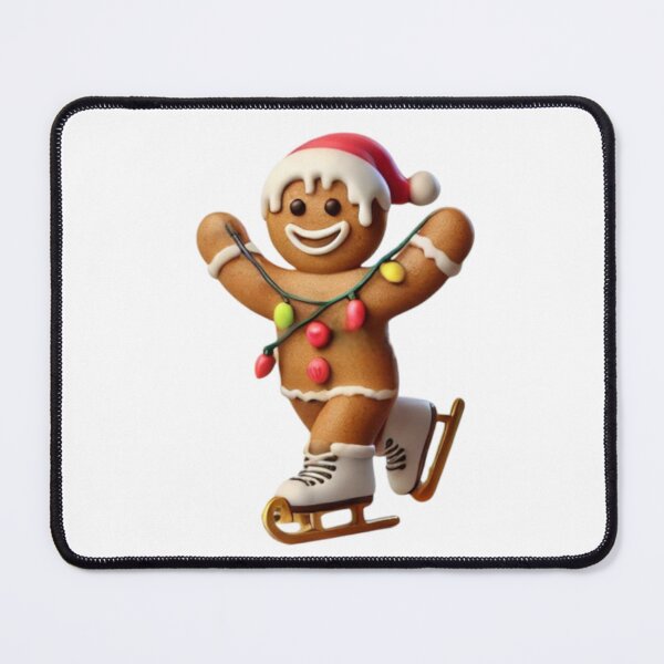 Item preview, CUTE FUNNY GINGERBREAD CHRISTMAS COOKIE SKATING FESTIVE designed and sold by Arts4U.