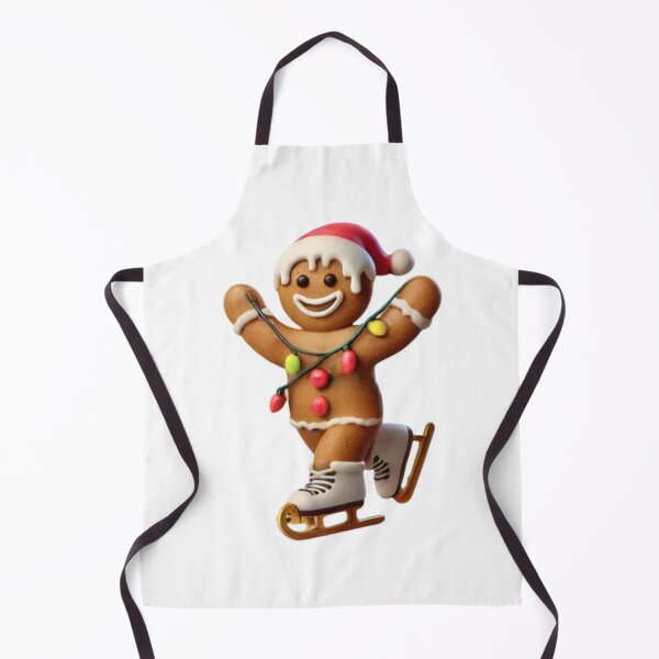 Item preview, CUTE FUNNY GINGERBREAD CHRISTMAS COOKIE SKATING FESTIVE designed and sold by Arts4U.