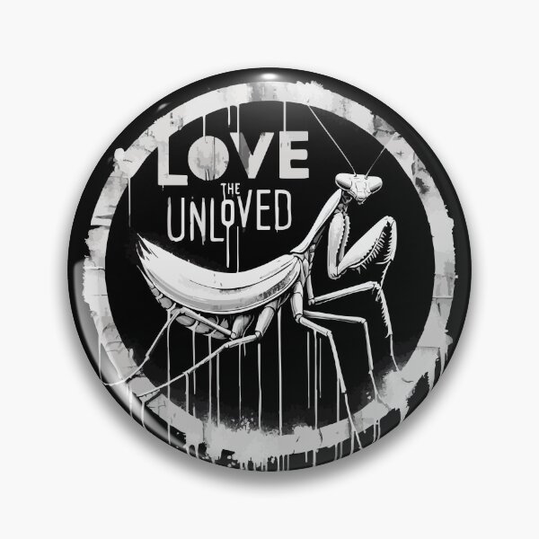 Item preview, Love The Unloved Praying Mantis Monochromatic Street Art designed and sold by TomFrontierArt.