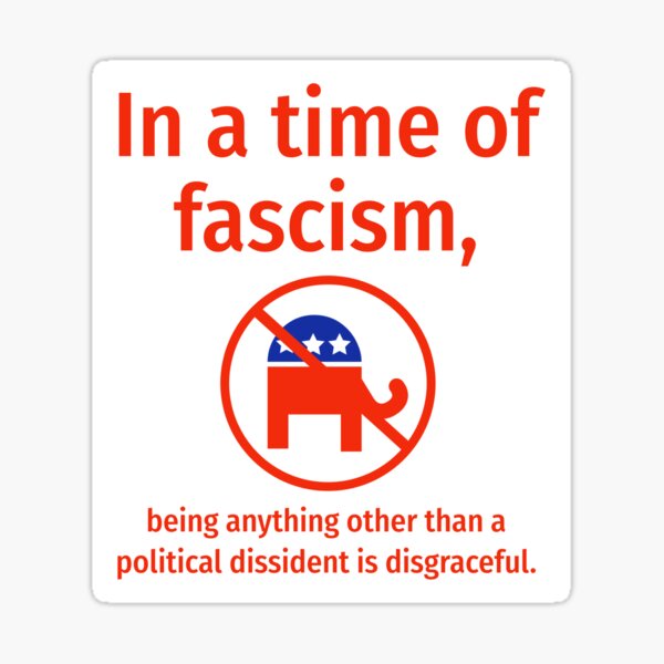 Vista previa del artículo con la obra «Disidente político anti Trump», diseñado y vendido por Rachel the Artist .