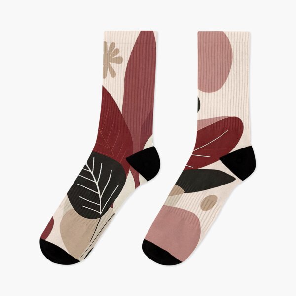 Item preview, Minimalist Abstract Burgundy Beige designed and sold by MoodyMuseArt.