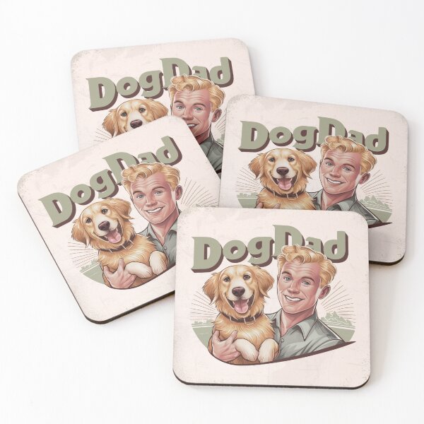 Item preview, Vintage Dog Dad Golden Retriever Labrador Dogdad Retro Graphic  designed and sold by OliviiaBee.