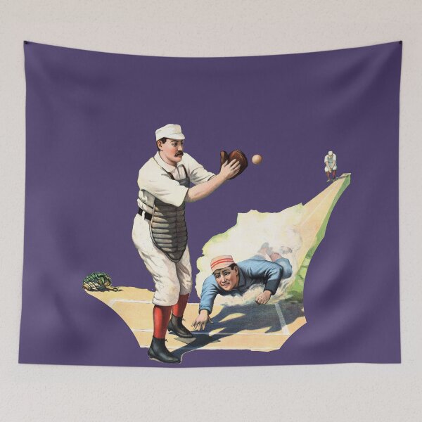 Item preview, 1897 - Baseball - Cincinnati - New York - The Strobridge Lithograph Co | Players Catcher - Batter / Runner - 3rd Baseman | No Background - FDBN2411 designed and sold by WheelieGdArt.