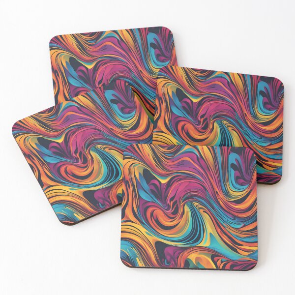 Item preview, Colorful Curly Waves designed and sold by Aquillashop.