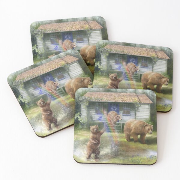 Item preview, Three bears a rainbow and a butterfly designed and sold by frabbita.