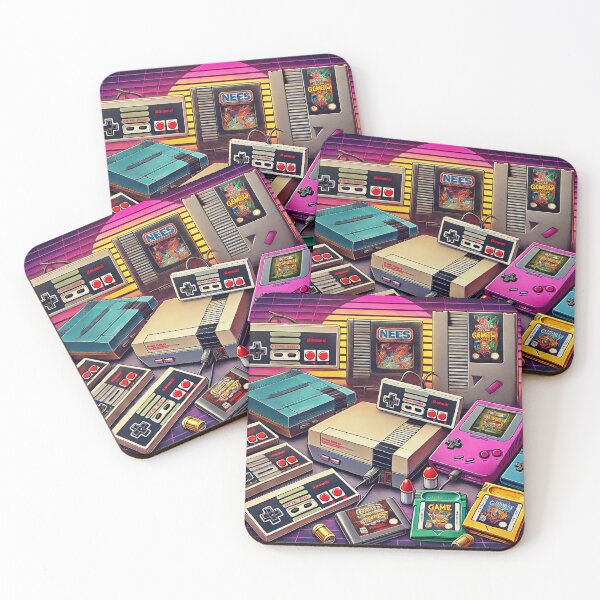 Item preview, Retro Gaming Console Collection - Classic Video Game Art Print designed and sold by ANIARTONLINE.