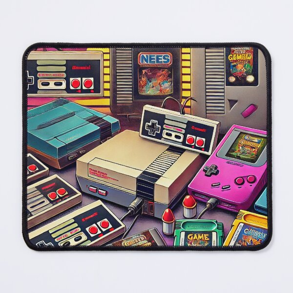 Item preview, Retro Gaming Console Collection - Classic Video Game Art Print designed and sold by ANIARTONLINE.