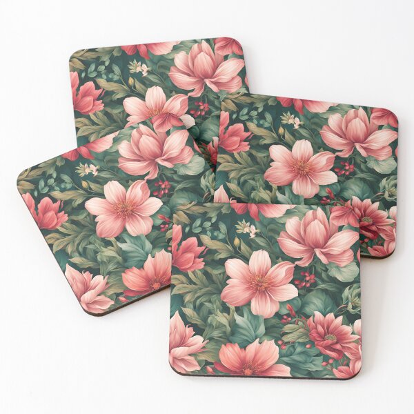 Item preview, Pink Floral Motif Flowers designed and sold by Aquillashop.