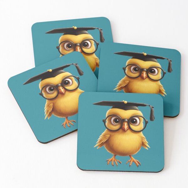 Item preview, Yellow Chick in Graduation Attire designed and sold by NiRia Spot.