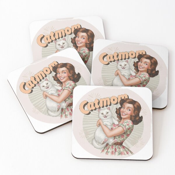Item preview, Vintage Cat Mom White Cat Graphic designed and sold by OliviiaBee.