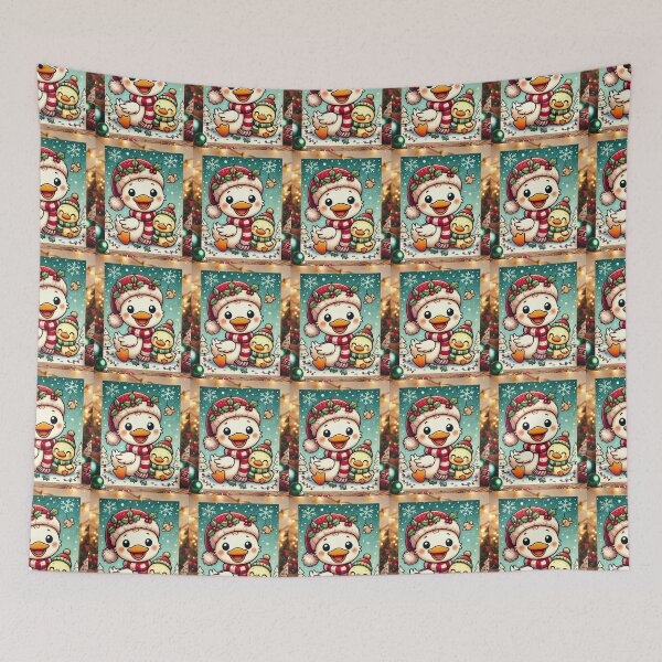 Item preview, Festive Christmas Duck - Smiling and Cheerful Holiday Art designed and sold by alkareem-ca.