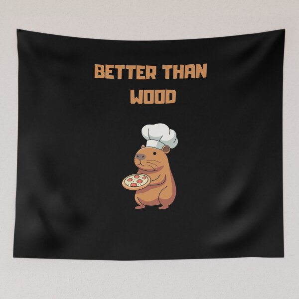 Item preview, Beaver Eating Pizza – Better Than Wood designed and sold by Weargod.