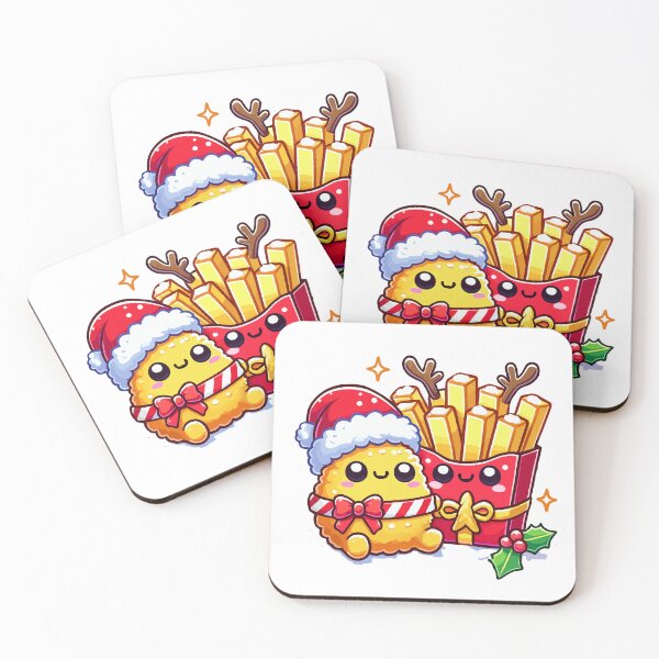 Item preview, Christmas Chicken Nugget and French Fries designed and sold by BeansHotTees.