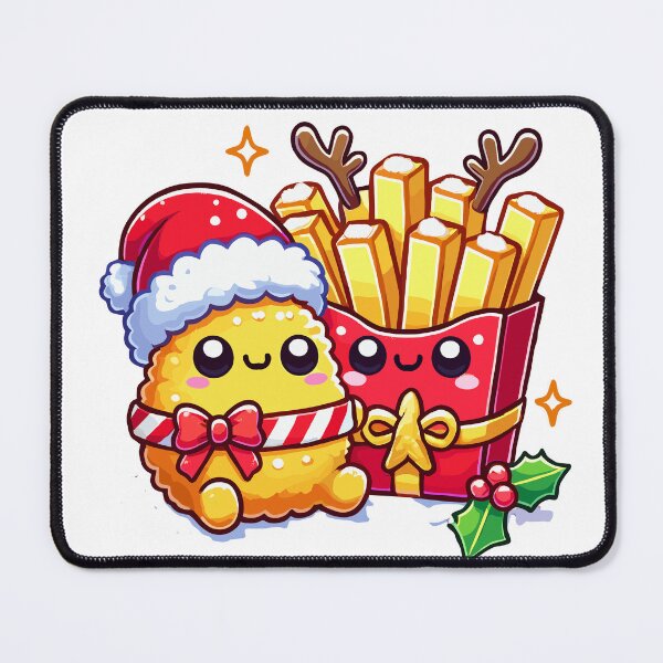 Item preview, Christmas Chicken Nugget and French Fries designed and sold by BeansHotTees.