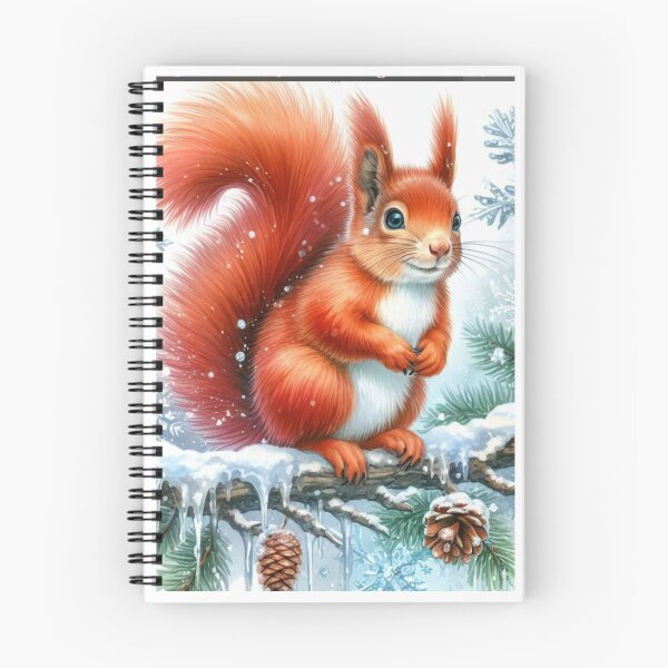 Item preview, Red squirrel snowy scene  designed and sold by Digweeds.