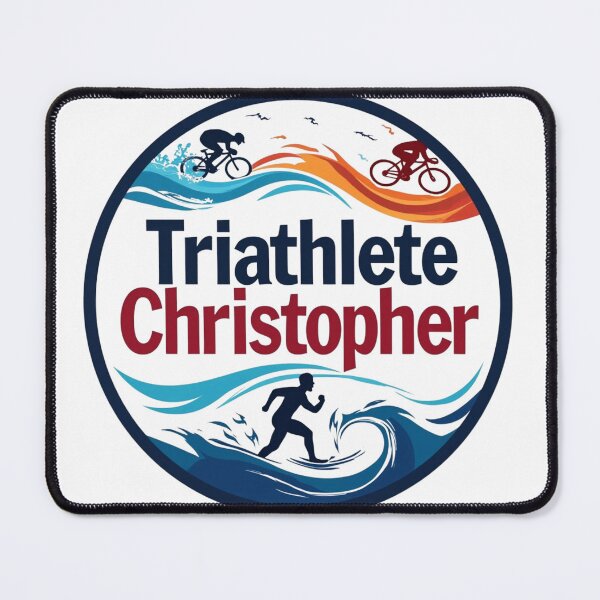 Item preview, Dynamic Triathlete Christopher- Swim, Bike, Run designed and sold by Triathlongram.