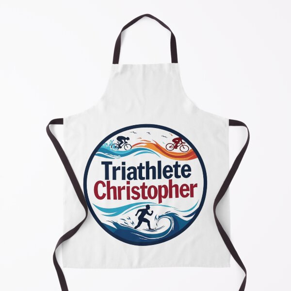 Artikelvorschau, Dynamischer Triathlet Christopher – Schwimmen, Radfahren, Laufen entworfen und verkauft von Triathlongram.