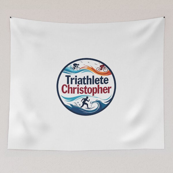 Item preview, Dynamic Triathlete Christopher- Swim, Bike, Run designed and sold by Triathlongram.