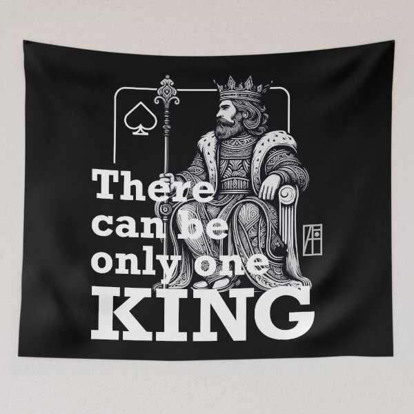 Item preview, GAME - POKER - TEXAS HOLDEM - There can be only one King- 1 designed and sold by ArtProjectShop.