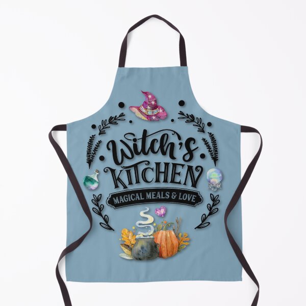 Item preview, Boho Dusty Blue, Cottagecore - Witches Kitchen, Magical Meals and Love, alaskamagick designed and sold by Alaska Magick.