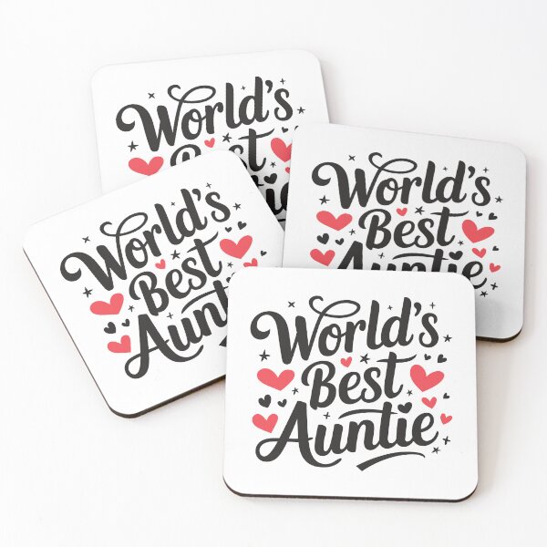 Item preview, World's Best Auntie with Hearts designed and sold by serein32.