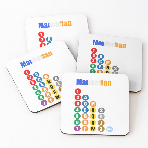 Item preview, Manhattan train lines. NY state colors v.2 designed and sold by Mozart3.